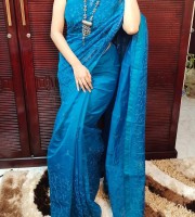 Halfsilk Embroidery Saree EM-123
