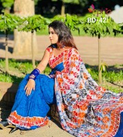 New Cotton Batik Saree