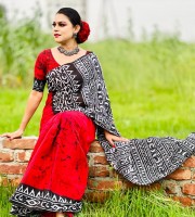 Cotton Batik Saree BD-41