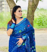 Halfsilk Screen &  Embroidery Jamdani DJ-6002