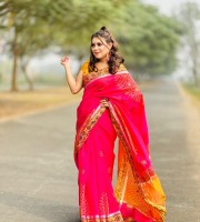 Dhupian Half Silk Saree- DS-431