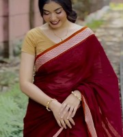 Pure Cotton Saree TB-14052
