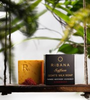 RiBANA Saffron Goat's Milk Soap - 120gm