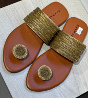 Zardousi  design Chappal style Flat Sandal-AS-610-G