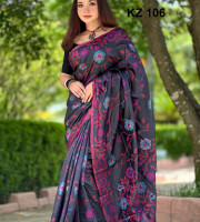 Silk Katan Sharee-KZ-106