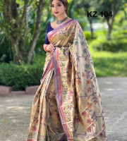 Silk Katan Sharee-KZ-104