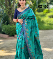 Silk Katan Sharee-KZ-105